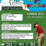 Cartel cursos niños Valle Romano Golf