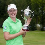 Stacey Keating of Australia with her trophy