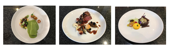 Platos presentados por Daniel García Peinado, cocinero de La Cala