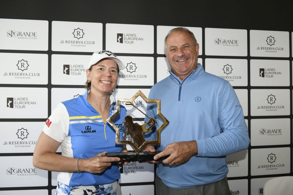 Annika Sorenstam y Marc Topiol